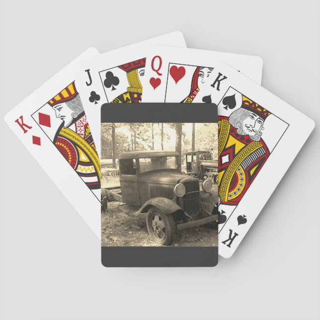 Antike, Vintage, klassische Pkw-Karten Spielkarten (Rückseite)