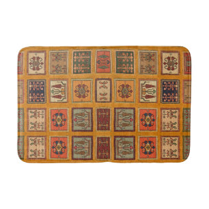 Antike Vintage Orange Terrakotta Kilim Türkisch Badematte