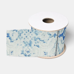 Antike vintage portugiesische Fliesenmuster - Azul Ripsband