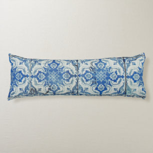 Antike vintage portugiesische Fliesenmuster - Azul Seitenschläferkissen