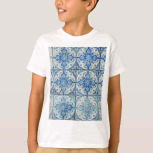Antike vintage portugiesische Fliesenmuster - Azul T-Shirt