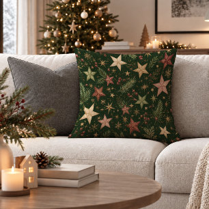 Antike Vintage-Weihnachts-Botanik-Wurfkissen D Kissen