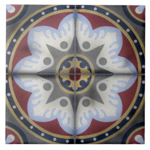 Antike Vintage Zementfranzosefliese Fliese