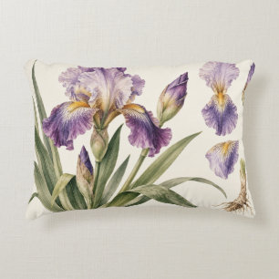 Antike violette Iris-Kissen Dekokissen