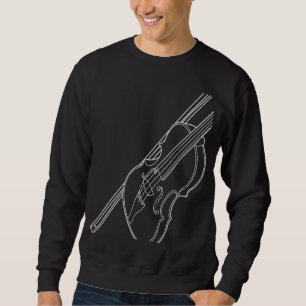 Antike Violin Chello für Bratschisten Musiker Cell Sweatshirt