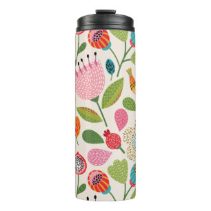 Antike Volksblume Thermosbecher
