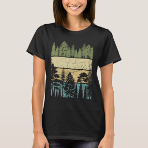Antike Wald Bäume Wildnis Natur Wandern Camping T-Shirt