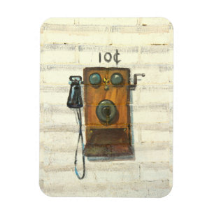 Antike Wandtelefon-Foto-Magnet Magnet