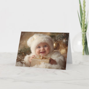 Antike Weihnachtskarte für Babys Karte