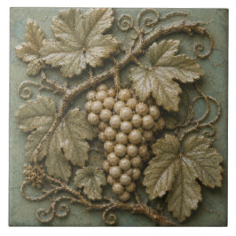 Antike Weinreben-Weinbergs-Faux-Relief Fliese