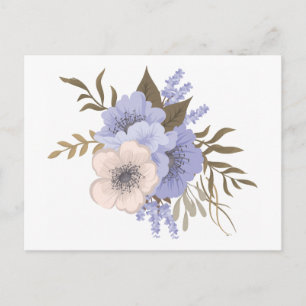 Antike Weiße Rose Blumenkunst Retro Weiße Blumen Postkarte