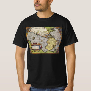 Antike Weltkarte Amerikas von Abraham Ortelius T-Shirt