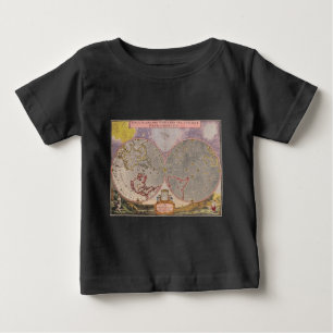 Antike Weltkarte Baby T-shirt