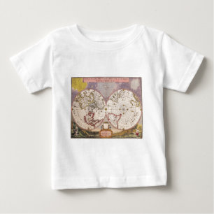 Antike Weltkarte Baby T-shirt