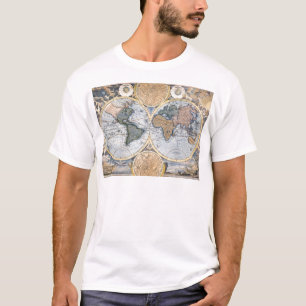 Antike Weltkarte cool T-Shirt