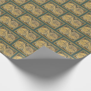 Antike Weltkarte J. Blaeu 1664 Geschenkpapier