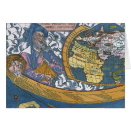 Antike Weltkarte mit Claudius Ptolemy, 1507