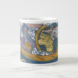 Antike Weltkarte mit Claudius Ptolemy, 1507 Jumbo-Tasse