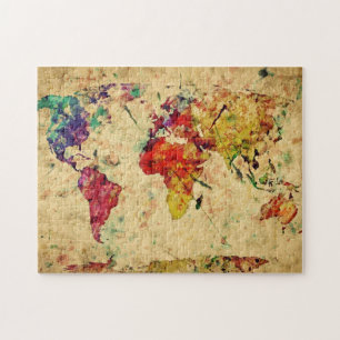 Antike Weltkarte Puzzle