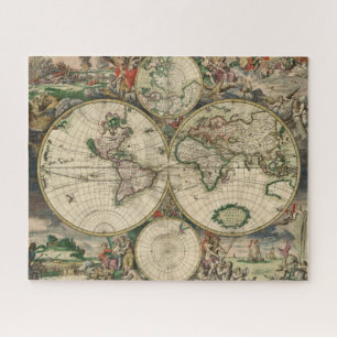 Antike Weltkarte Puzzle