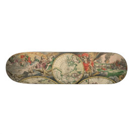 Antike Weltkarte Skateboard