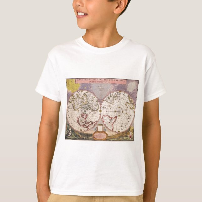 Antike Weltkarte T-Shirt (Vorderseite)