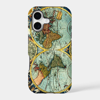 Antike Weltkarte Vintage Globus Kunst Iphone Hülle
