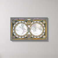 Antike Weltkarte von Claude Auguste Berey