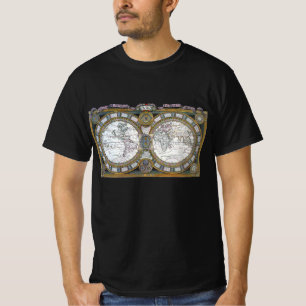 Antike Weltkarte von Claude Auguste Berey T-Shirt