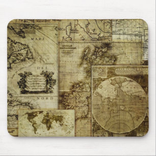 Antike Weltkarten Mousepad