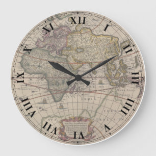 Antike Weltuhr Große Wanduhr