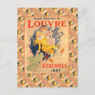 Antike Werbung, Grands Magazins de Louvre Postkarte