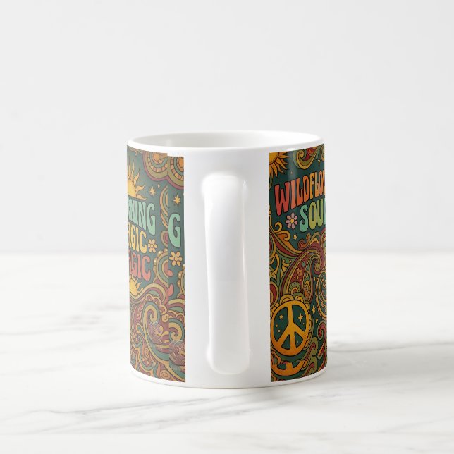 Antike Wildblumen-Tasse Kaffeetasse (Henkel)