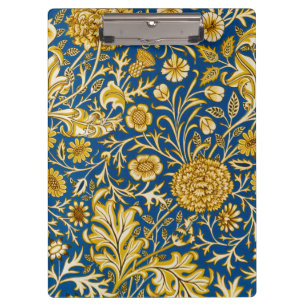 Antike William Morris Cherwell Blue Blumenkunst Klemmbrett