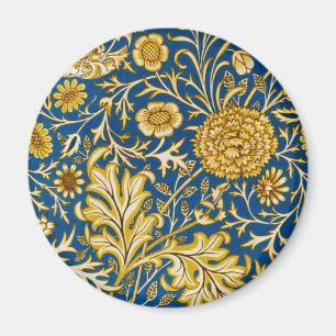 Antike William Morris Cherwell Blue Blumenkunst Magnet