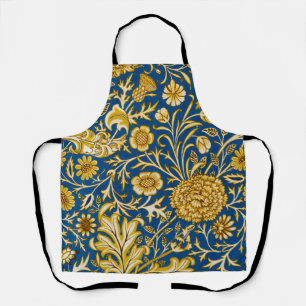 Antike William Morris Cherwell Blue Blumenkunst Schürze