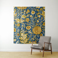 Antike William Morris Cherwell Blue Blumenkunst