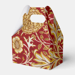 Antike William Morris Cherwell rote Blumengestaltu Geschenkschachtel
