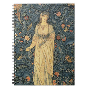 Antike William Morris-Flora Notizblock