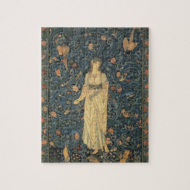 Antike William Morris-Flora Puzzle (Vertikal)