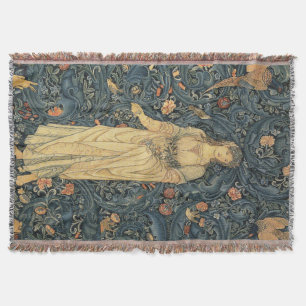 Antike William Morris Flora Wurfdecke Decke