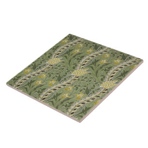 Antike William Morris Osterglocken Blumen Gelb Fliese