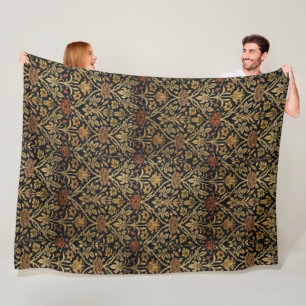 Antike William Morris Rose und Lilie Fleecedecke