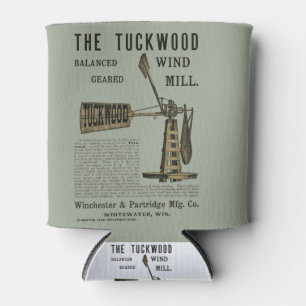 Antike Windmühle Das Tuckwood Whitewater Wis 1889 Dosenkühler