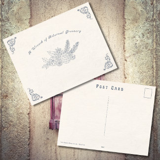 Antike Winterpostkarte aus der viktorianischen Ära Postkarte