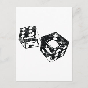 Antike Würfel Postkarte