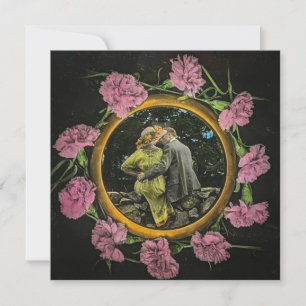 Antike Zauberlaterne Er hat gerade angehalten Früh Einladung