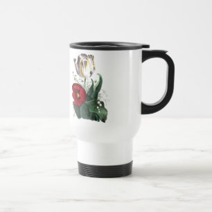 Antike Zeichnung: Tulpen Reisebecher