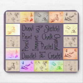 Antike Zeichnungen Gezeichnet Skizzenmalerei Mousepad