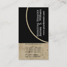 Antike, zeitgenössische Marmordesigns Visitenkarte